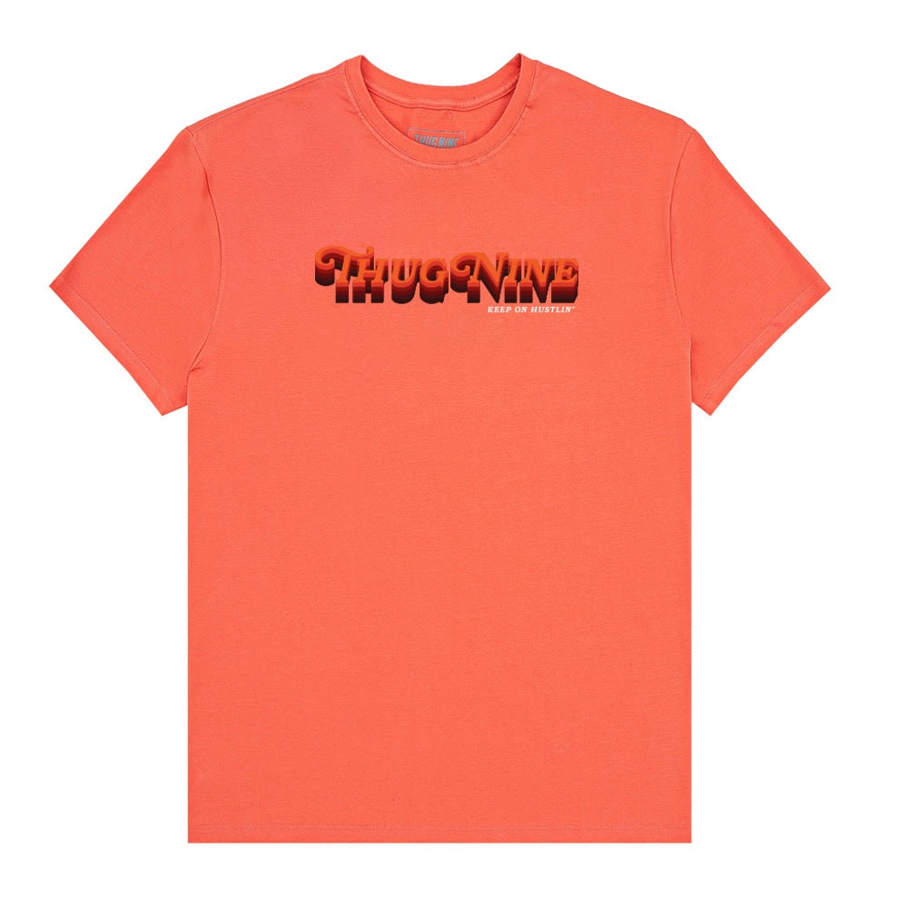 camisa thug nine rosa